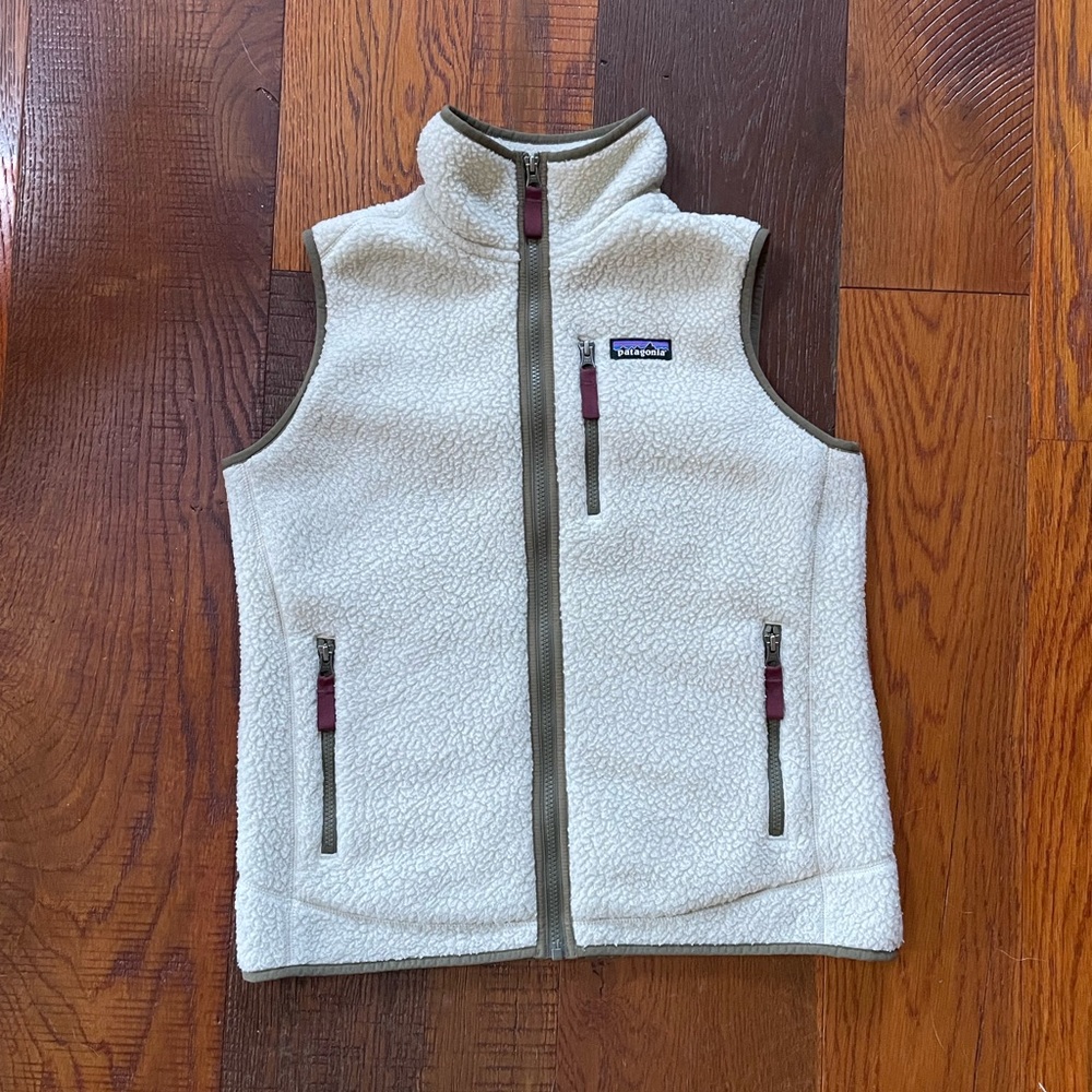 Patagonia Cream Fleece Vest